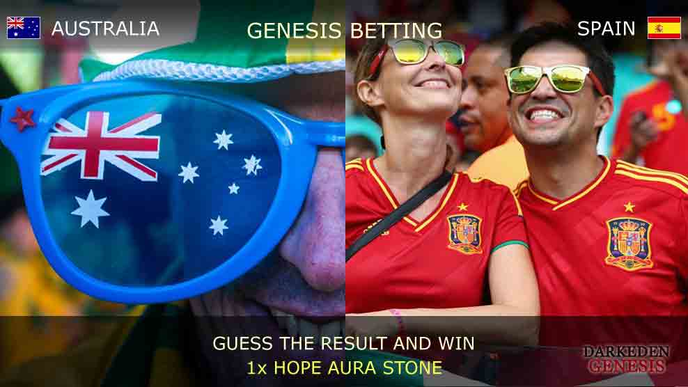 World Cup 2014 - Darkeden Genesis Betting - AUSTRALIA vs SPAIN