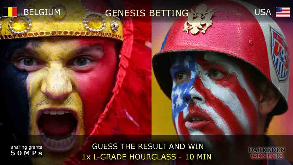 World Cup 2014 - Darkeden Genesis Betting - BELGIUM vs USA