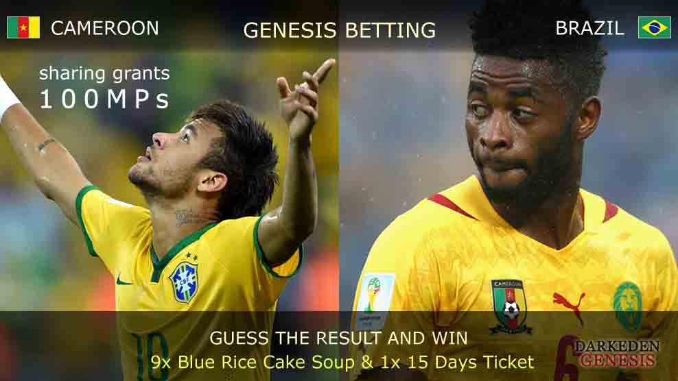 World Cup 2014 - Darkeden Genesis Betting - CAMEROON vs BRAZIL