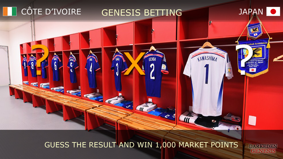 World Cup 2014 - Darkeden Genesis Betting - CÃ”TE D'IVOIRE vs JAPAN