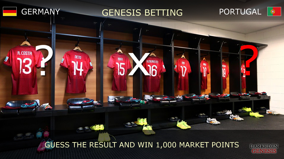 World Cup 2014 - Darkeden Genesis Betting - GERMANY vs PORTUGAL