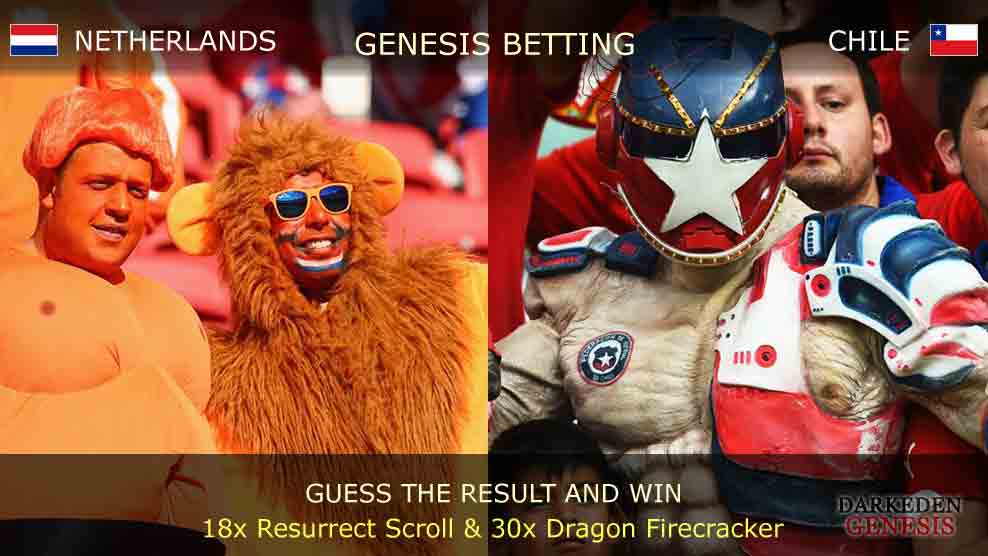World Cup 2014 - Darkeden Genesis Betting - NETHERLANDS vs CHILE